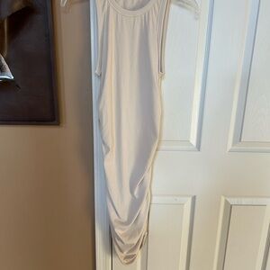 Sleeveless Cream Dress